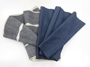 アンティーク　手織り紬はぎれ2種セット